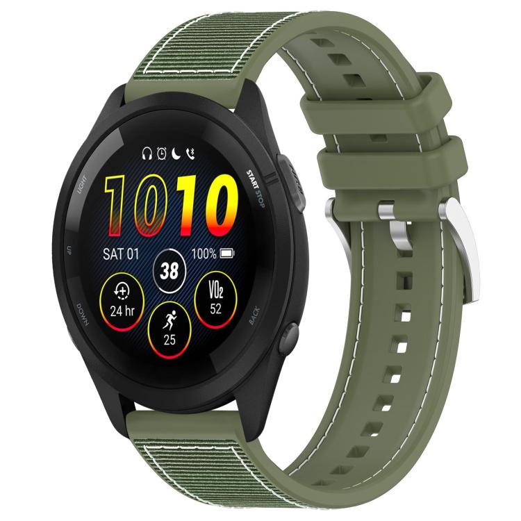 xDfind Hybrid Nylon Braid Silicone Watch Band, 22mm For Garmin Forerunner 570 47mm/935/945, 20mm For Garmin Forerunner 570 42mm/245/645, 20mm For Garmin?Vivomove?Sport/Vivoactive5/3, 22mm For Garmin Venu 3 / Vivoactive 4                                ...