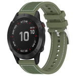 xDfind Hybrid Nylon Braid Silicone Watch Band, For Garmin Fenix 8/7X/6X/5X 26mm, For Garmin Fenix 8/7/6/5 22mm, For Garmin Forerunner 220/235/735/735XT 20mm, For Garmin Forerunner 35/30/35J 20mm