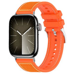 xDfind 하이브리드 나일론 꼬임 실리콘 시계줄, 애플 워치 42 / 44 / 45 / 46 / 49mm 22mm용, 애플 워치 38 / 40 / 41 / S10 42mm 20mm용
