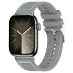 xDfind 하이브리드 나일론 꼬임 실리콘 시계줄, 애플 워치 42 / 44 / 45 / 46 / 49mm 22mm용, 애플 워치 38 / 40 / 41 / S10 42mm 20mm용