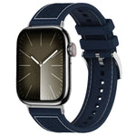 xDfind 하이브리드 나일론 꼬임 실리콘 시계줄, 애플 워치 42 / 44 / 45 / 46 / 49mm 22mm용, 애플 워치 38 / 40 / 41 / S10 42mm 20mm용