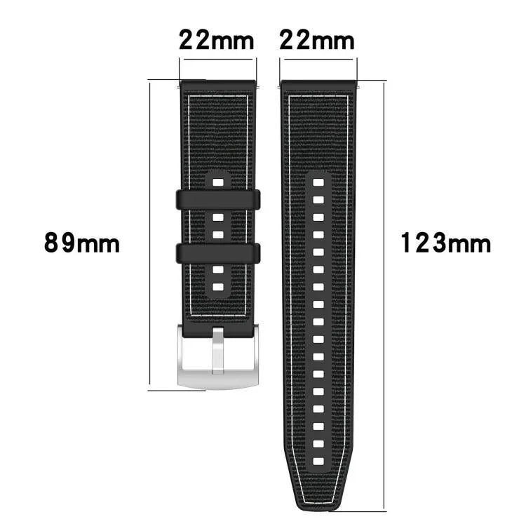 xDfind 하이브리드 나일론 꼬임 실리콘 시계줄, 애플 워치 42 / 44 / 45 / 46 / 49mm 22mm용, 애플 워치 38 / 40 / 41 / S10 42mm 20mm용