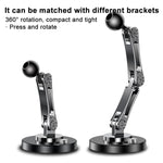 17mm Universal Ball 360 Degree Rotating Adhesive Car Holder Base, 3-folding, 2-folding