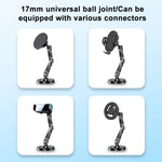 17mm Universal Ball 360 Degree Rotating Adhesive Car Holder Base, 3-folding, 2-folding