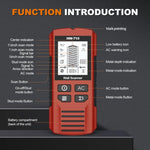 HW-710 5-in-1 벽 스캐너 금속 탐지기 스터드 파인더 측정기