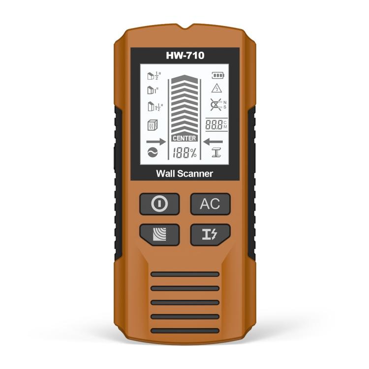 HW-710 5-in-1 벽 스캐너 금속 탐지기 스터드 파인더 측정기