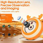 HM020F 2.0인치 IPS 스크린 어린이용 디지털 전자 현미경, HM020F
