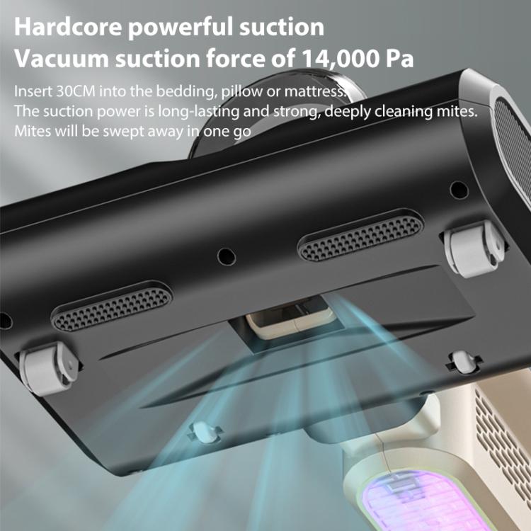 14000Pa 2-in-1 가정용 무선 핸드헬드 진드기 제거기 UV 살균 진공 청소기