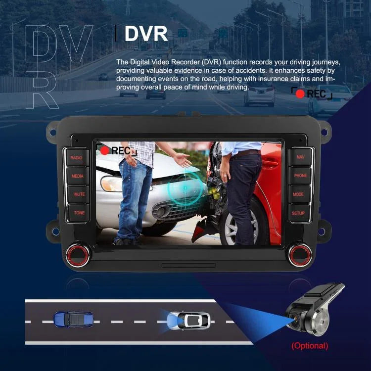 For Volkswagen Android 15 9 inch Screen Car Player Car Central Control Navigation, Standard, Standard+AHD+Microphone