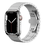 xDfind 원비즈 대나무 솔리드 스테인리스 스틸 시계줄, 애플 워치 42 / 44 / 45 / 46 / 49mm 22mm용, 애플 워치 38 / 40 / 41 / S10 42mm 20mm용