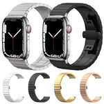 xDfind 원비즈 대나무 솔리드 스테인리스 스틸 시계줄, 애플 워치 42 / 44 / 45 / 46 / 49mm 22mm용, 애플 워치 38 / 40 / 41 / S10 42mm 20mm용