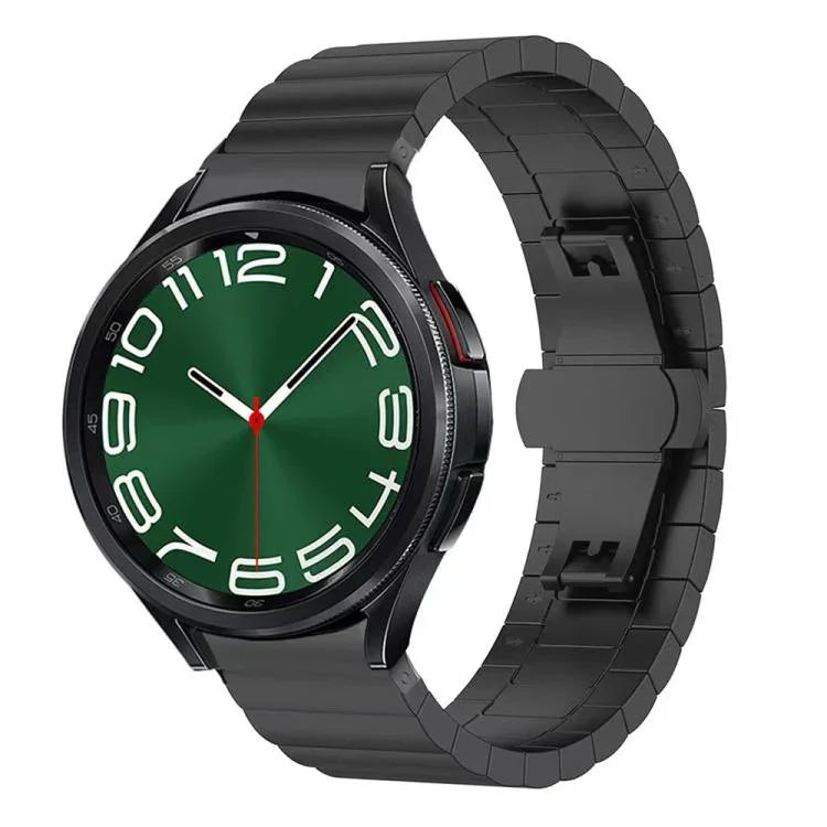 xDfind 1구 대나무 고체 스테인리스 스틸 시계 밴드, 삼성 갤럭시 워치8 / 워치8 클래식 22mm, 삼성 갤럭시 워치 7 / 6 / 5 / FE 20mm, 삼성 갤럭시 핏3 SM-R390 18mm용