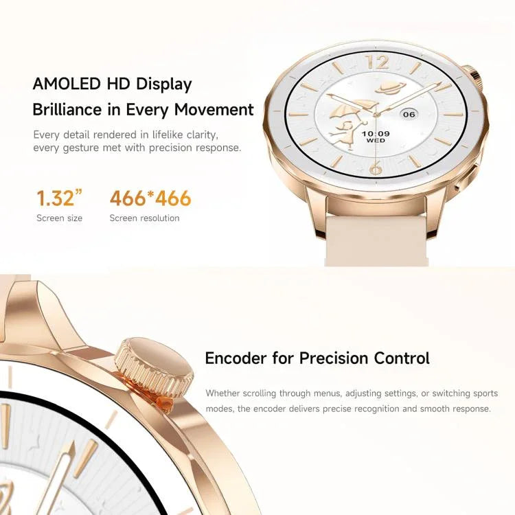HD X2 미니 1.32인치 AMOLED 화면 스마트워치 IP68 방수 BT 통화 지원