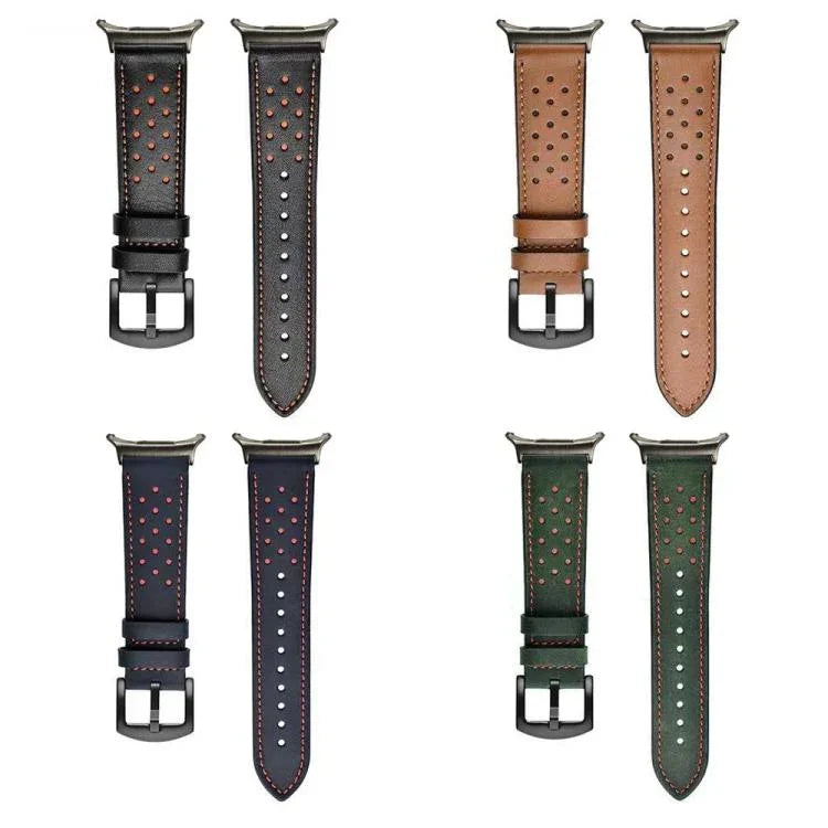 홀 레트로 가죽 시계 밴드, 삼성 갤럭시 워치 울트라 47mm / 울트라 2025용