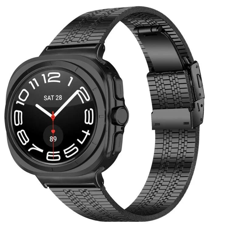 터틀 버클 5구 스테인리스 스틸 시계 밴드, 삼성 갤럭시 워치 울트라 47mm / 울트라 2025용