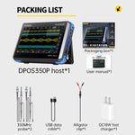 FNIRSI DPOS350P 4-in-1 7인치 IPS HD 터치 스크린 350M 태블릿 오실로스코프, DPOS350P(US 플러그), DPOS350P(EU 플러그)