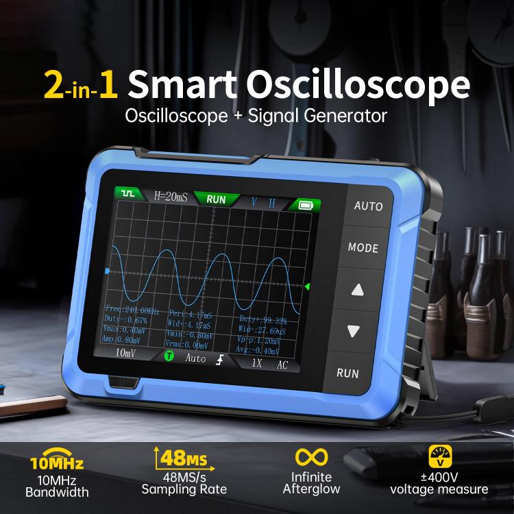 FNIRSI DSO510 휴대용 소형 디지털 태블릿 오실로스코프, DSO510