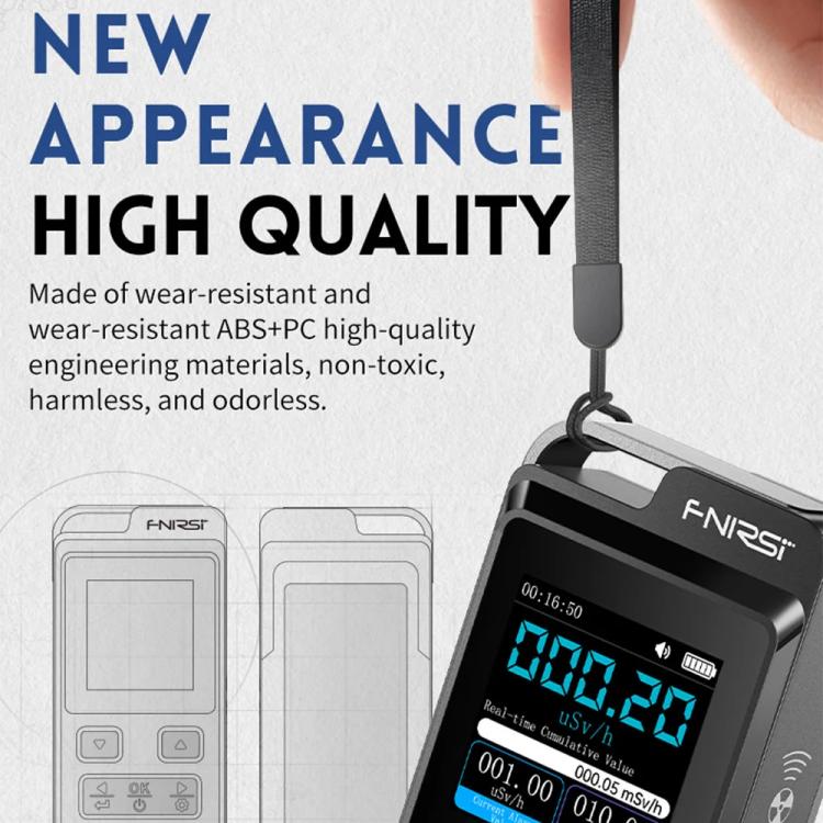 FNIRSI GC-02 개인 방사선 감지기 알람 포함, FNIRSI GC-02