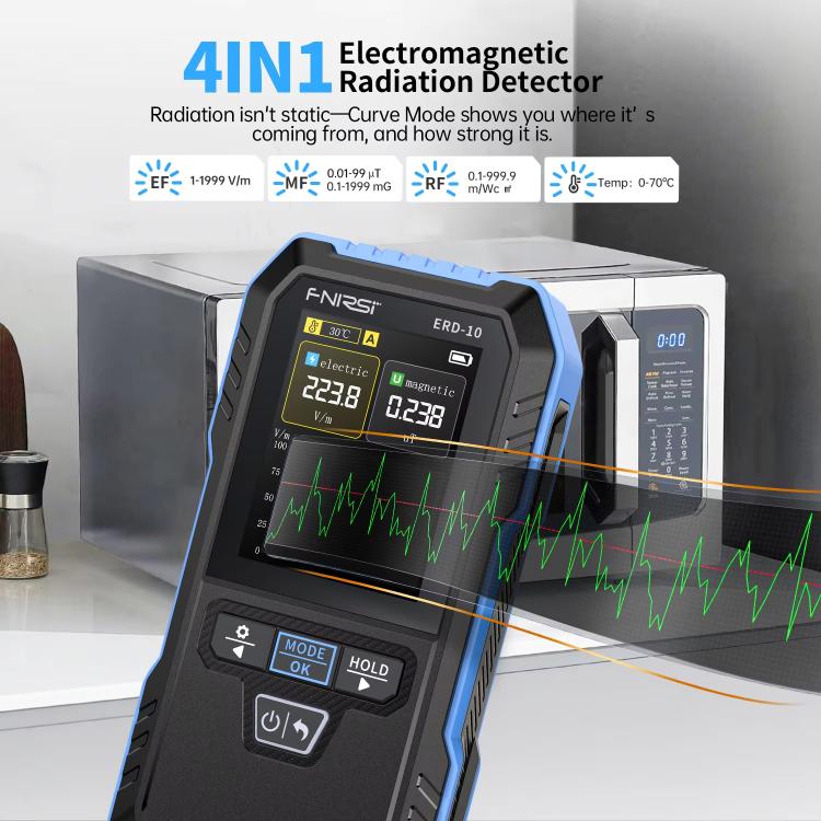 FNIRSI ERD-10 3-in-1 전자기 방사선 감지기, FNIRSI ERD-10