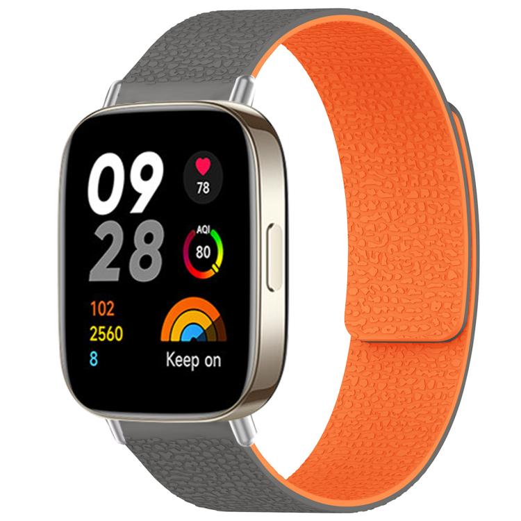 xDfind Litchi Texture Magnetic Silicone Watch Band, For Xiaomi Band 10 Pro/9 Pro/Redmi Watch 6/5/4, For Xiaomi Smart Bnad 10 / 9 / 8, For Redmi Watch 3 Active/Watch 3 Lite, For Redmi Watch 3