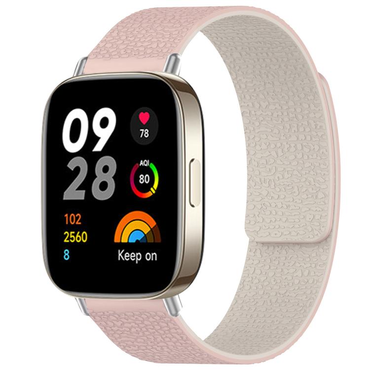 xDfind Litchi Texture Magnetic Silicone Watch Band, For Xiaomi Band 10 Pro/9 Pro/Redmi Watch 6/5/4, For Xiaomi Smart Bnad 10 / 9 / 8, For Redmi Watch 3 Active/Watch 3 Lite, For Redmi Watch 3