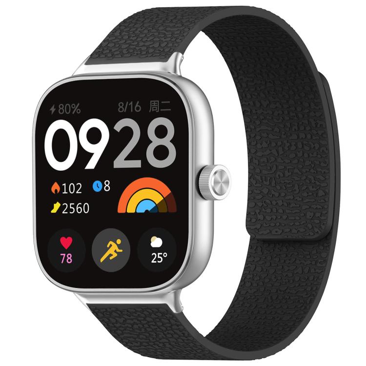 xDfind Litchi Texture Magnetic Silicone Watch Band, For Xiaomi Band 10 Pro/9 Pro/Redmi Watch 6/5/4, For Xiaomi Smart Bnad 10 / 9 / 8, For Redmi Watch 3 Active/Watch 3 Lite, For Redmi Watch 3