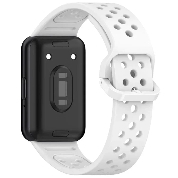 xDfind Colorful Buckle Solid Color Breathable Silicone Watch Band, For Samsung Galaxy Fit3