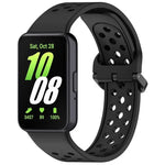 xDfind Colorful Buckle Solid Color Breathable Silicone Watch Band, For Samsung Galaxy Fit3