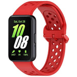 xDfind Colorful Buckle Solid Color Breathable Silicone Watch Band, For Samsung Galaxy Fit3