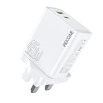 WK WP-U64 45W Kinkong Flash Charge USB+Type-C Port Fast Charger, EU Plug, UK Plug, US Plug