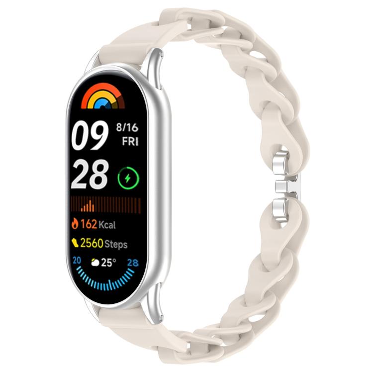 xDfind Hollow Bracelet Silicone Watch Band, For Xiaomi Smart Band 10 / 9 / 8