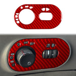 Carbon Fiber Car Headlight Switch Decorative Sticker for SEAT Ibiza 2003-2008, Left Driver, Headlight Switch, Left Driver