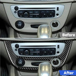 Carbon Fiber Car Air Conditioner Panel B Decorative Sticker for Renault Fluence 2009-2017 / Megane 2008-2016, Left and Right Driver, Air Conditioner Panel B