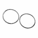 2pcs/Set Carbon Fiber Car AC Two Sides Air Outlet Decorative Sticker for SEAT Leon 2005-2012, Left and Right Driver, AC Two Sides Air Outle