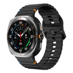 xDfind Wave Stitching Silicone Watch Band, For Samsung Galaxy Watch Ultra 47mm / Ultra 2025