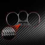 2pcs/Set Carbon Fiber Car Speedometer Surrounded Panel Decorative Sticker for SEAT Leon 2005-2012, Left and Right Driver, Speedometer Surrounded Panel