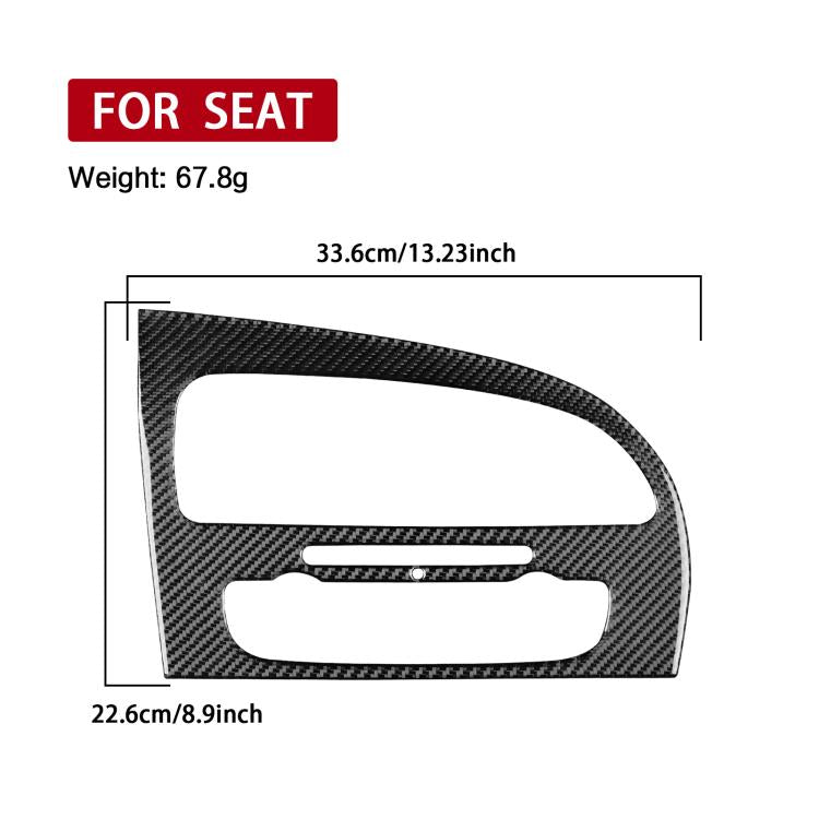 Carbon Fiber Car Center Console Air Conditioner Panel Decorative Sticker for SEAT Leon 2005-2012, Center Console Air Conditioner Panel, Left Driver, Center Console Air Conditioner Panel, Right Driver