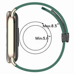 xDfind Folding Buckle Silicone Watch Band, 12mm