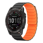 xDfind Magnetic Silicone Watch Band, For Garmin Fenix 8/7X/6X/5X 26mm, For Garmin Fenix 8/7/6/5 22mm, For Garmin Forerunner 35/30/35J 20mm