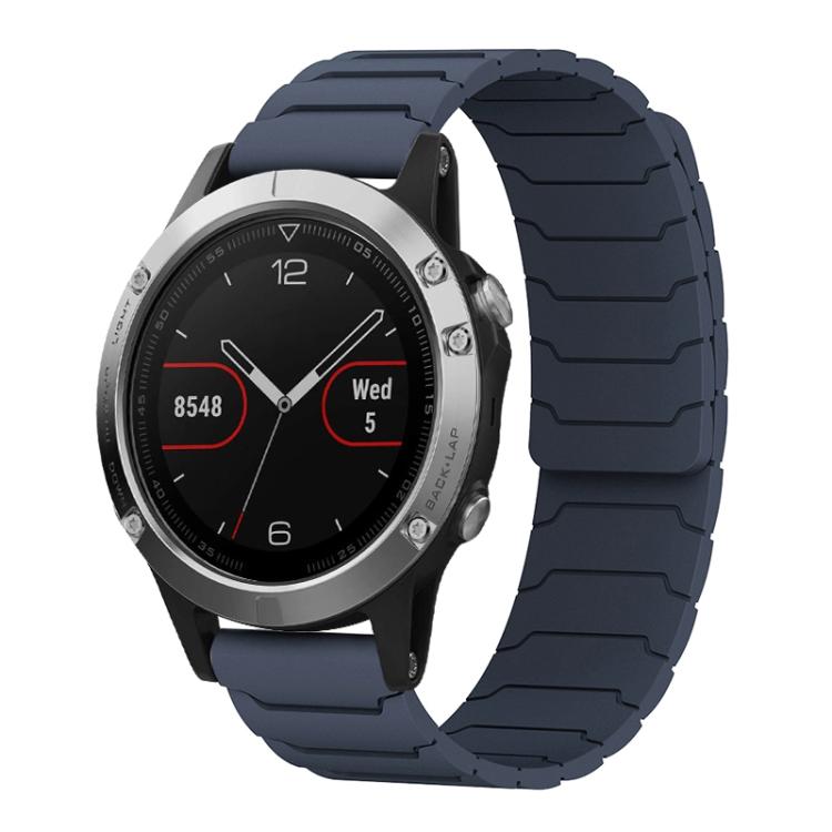 xDfind Magnetic Silicone Watch Band, For Garmin Fenix 8/7X/6X/5X 26mm, For Garmin Fenix 8/7/6/5 22mm, For Garmin Forerunner 35/30/35J 20mm