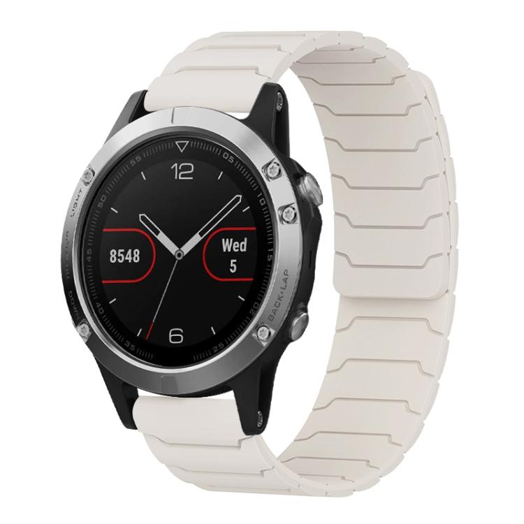 xDfind Magnetic Silicone Watch Band, For Garmin Fenix 8/7X/6X/5X 26mm, For Garmin Fenix 8/7/6/5 22mm, For Garmin Forerunner 35/30/35J 20mm