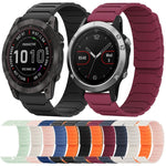 xDfind Magnetic Silicone Watch Band, For Garmin Fenix 8/7X/6X/5X 26mm, For Garmin Fenix 8/7/6/5 22mm, For Garmin Forerunner 35/30/35J 20mm