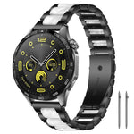 xDfind Three Beads Metal Resin Watch Band, 14mm, 18mm, 20mm, 22mm