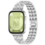 xDfind Five Beads Full Diamond Metal Watch Band, For Huawei Watch Fit4 / Fit4 Pro / Fit3