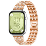 xDfind Five Beads Full Diamond Metal Watch Band, For Huawei Watch Fit4 / Fit4 Pro / Fit3