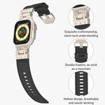 Mecha Stripe Texture Silicone Watch Band, For Apple Watch 46mm / 49mm / 45mm / 44mm