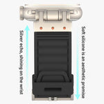 Mecha Stripe Texture Silicone Watch Band, For Apple Watch 46mm / 49mm / 45mm / 44mm