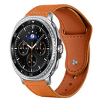 xDfind Rivet Buckle Genuine Leather Watch Band, For Samsung Galaxy Watch Ultra / Ultra 2025, For Samsung Galaxy Watch8 / 8 Classic