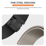 xDfind Milanese Parachute Buckle Stainless Steel Watch Band, For Garmin Fenix 8/7X/6X/5X 26mm