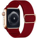 xDfind 조절 가능한 슬라이드 버클 탄성 나일론 시계줄, Apple Watch 42 / 44 / 45 / 46 / 49mm용, Apple Watch 38 / 40 / 41 / S10 42mm용